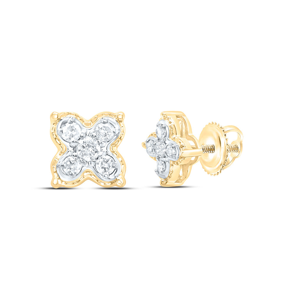 1/6Ctw-Dia P1 Gift Clover Stud Earring