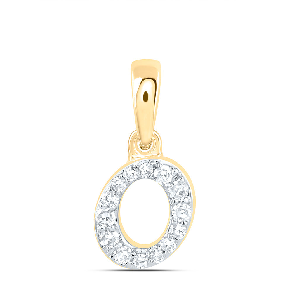 1/20Ctw-Dia Cn Gift Initial "O" Pendant (0.271 grams)
