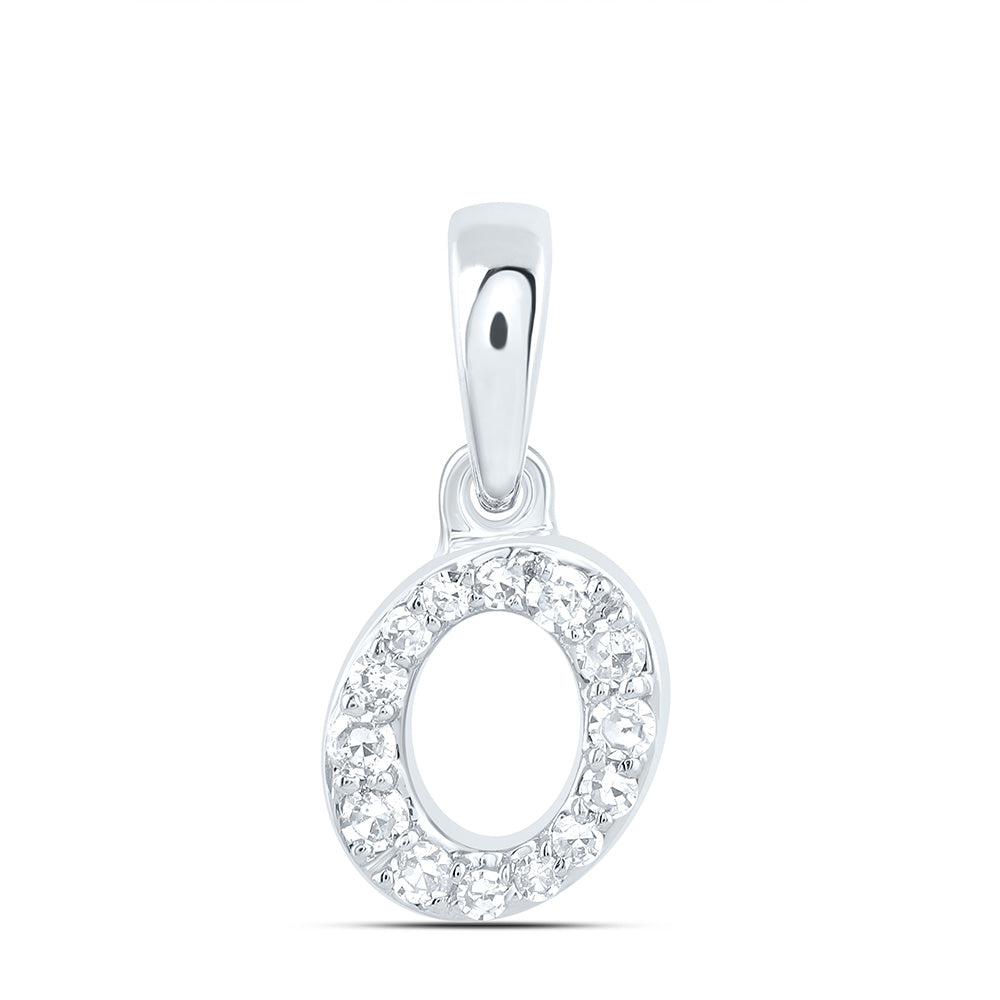1/20Ctw-Dia Cn Gift Initial "O" Pendant (0.271 grams)