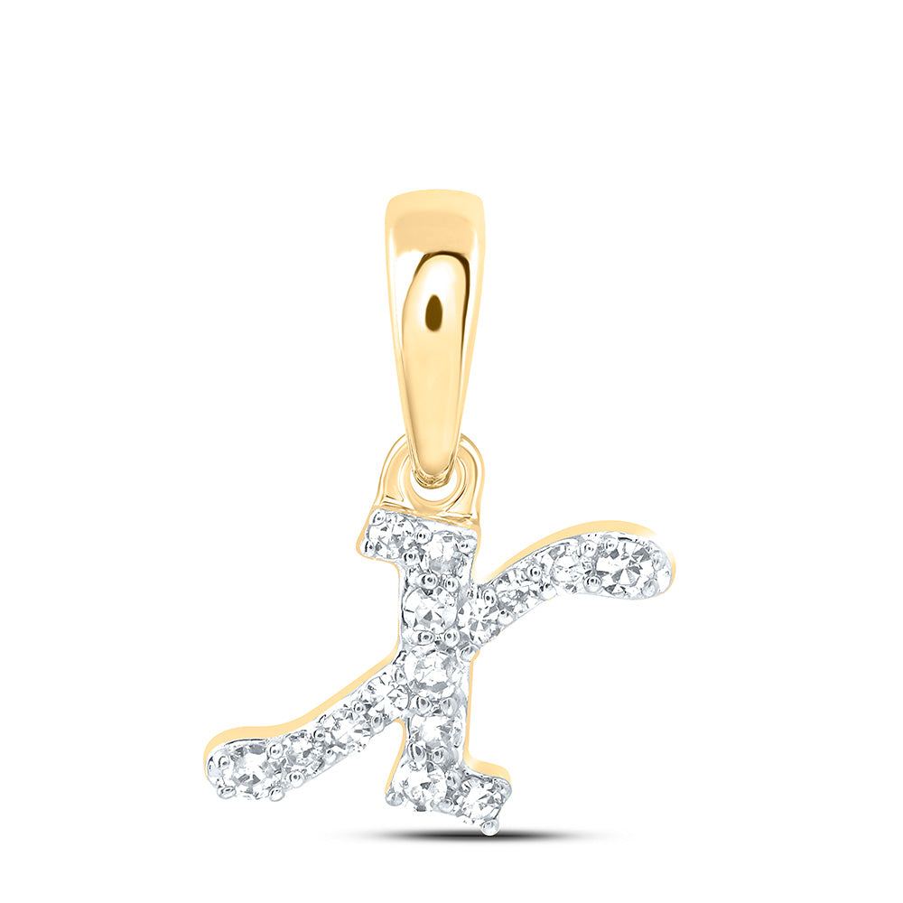 1/20Ctw-Dia Cn Gift Initial "X" Pendant (0.265333 grams)