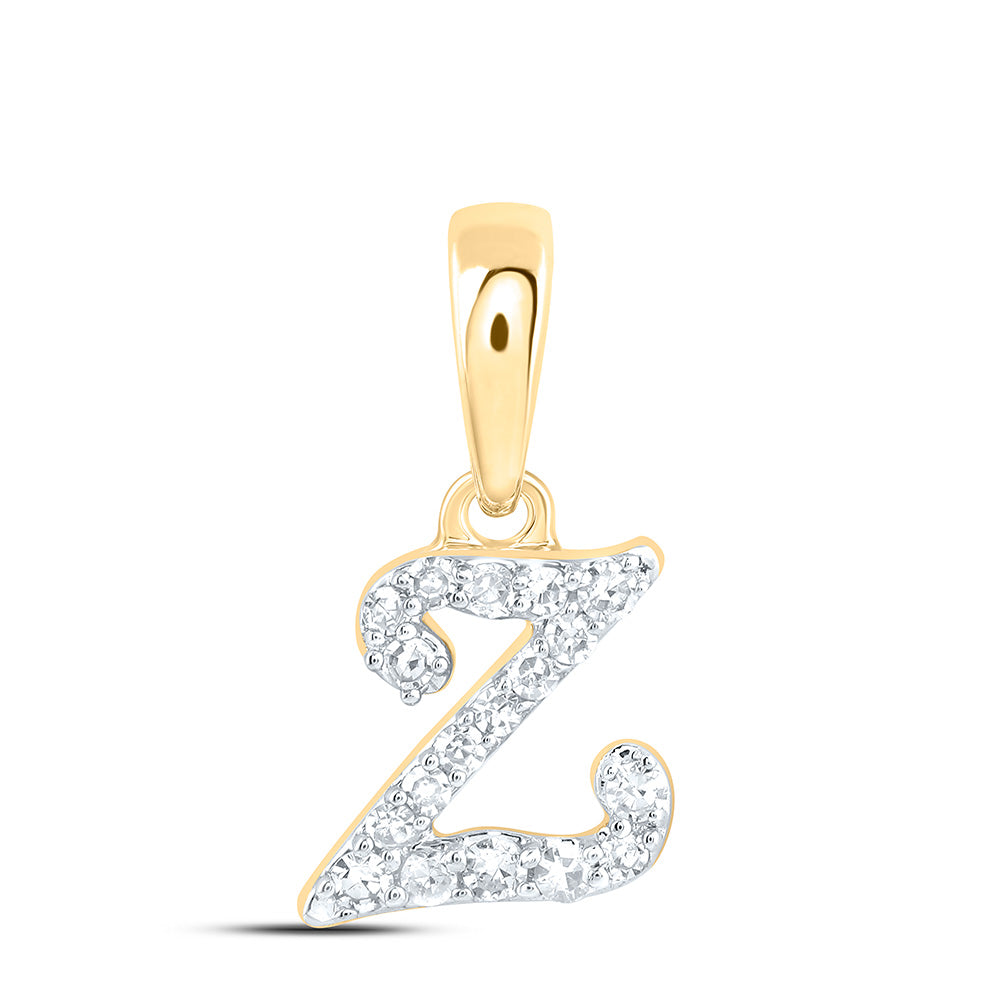 1/12Ctw-Dia Cn Gift Initial "Z" Pendant (0.25 grams)