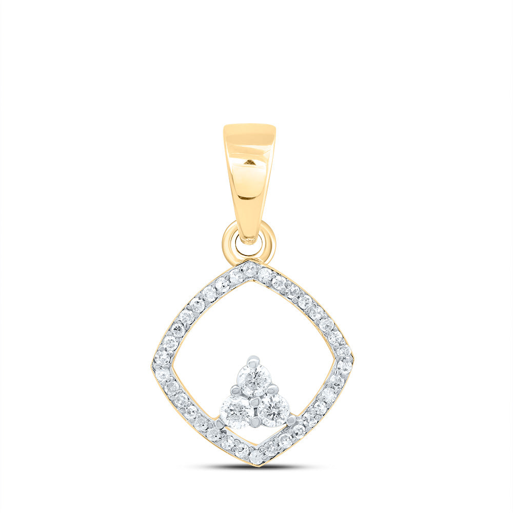 1/5Ctw Dia P1 Gift Cushion Pendant (0.977333 grams)