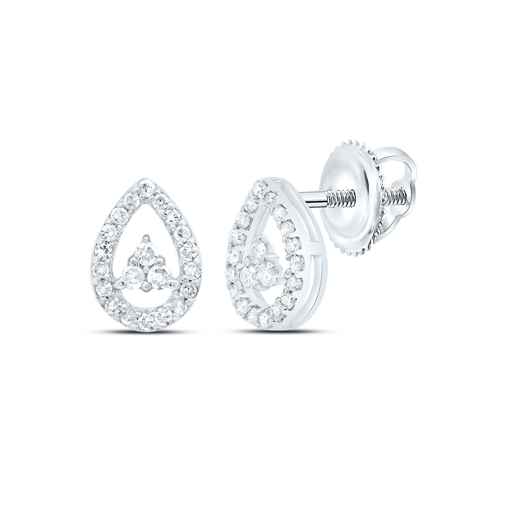 1/6Ctw Diamond Gift Pear Stud Earring