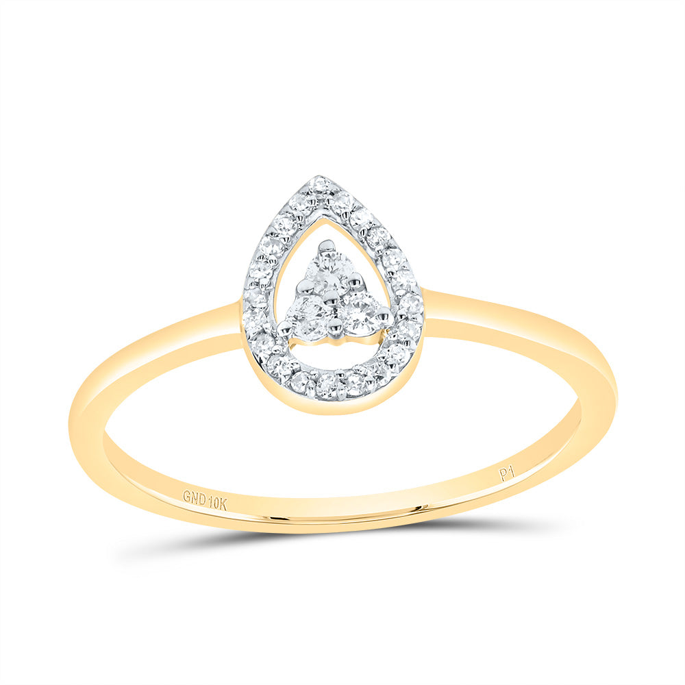 1/10Ctw Diamond Gift Pear Ring (1.08 grams)