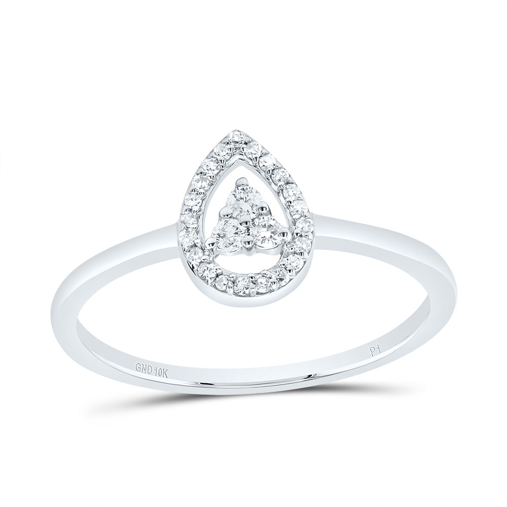 1/10Ctw Diamond Gift Pear Ring (1.19 grams)