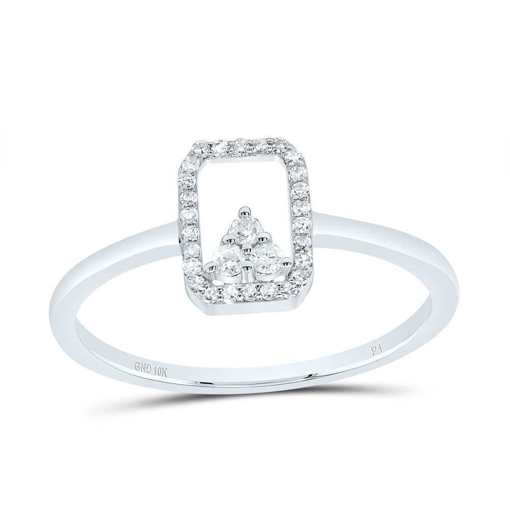 1/8Ctw Dia P1 Gift Emerald Ring (1.38 grams)