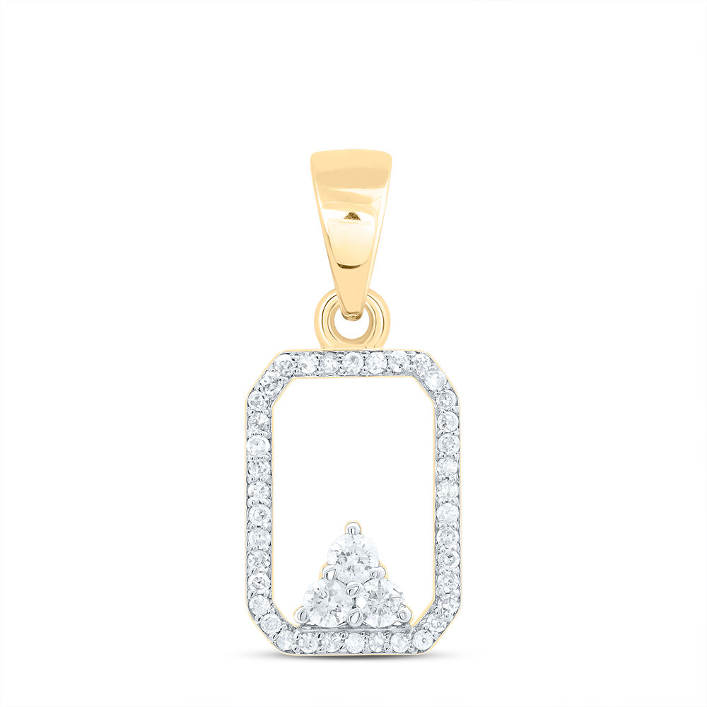 1/5Ctw Dia P1 Gift Emerald Pendant (1.072 grams)