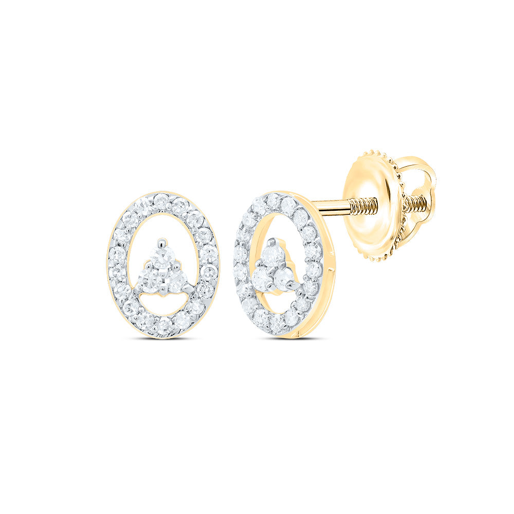 1/6Ctw Dia P1 Gift Oval Stud Earring