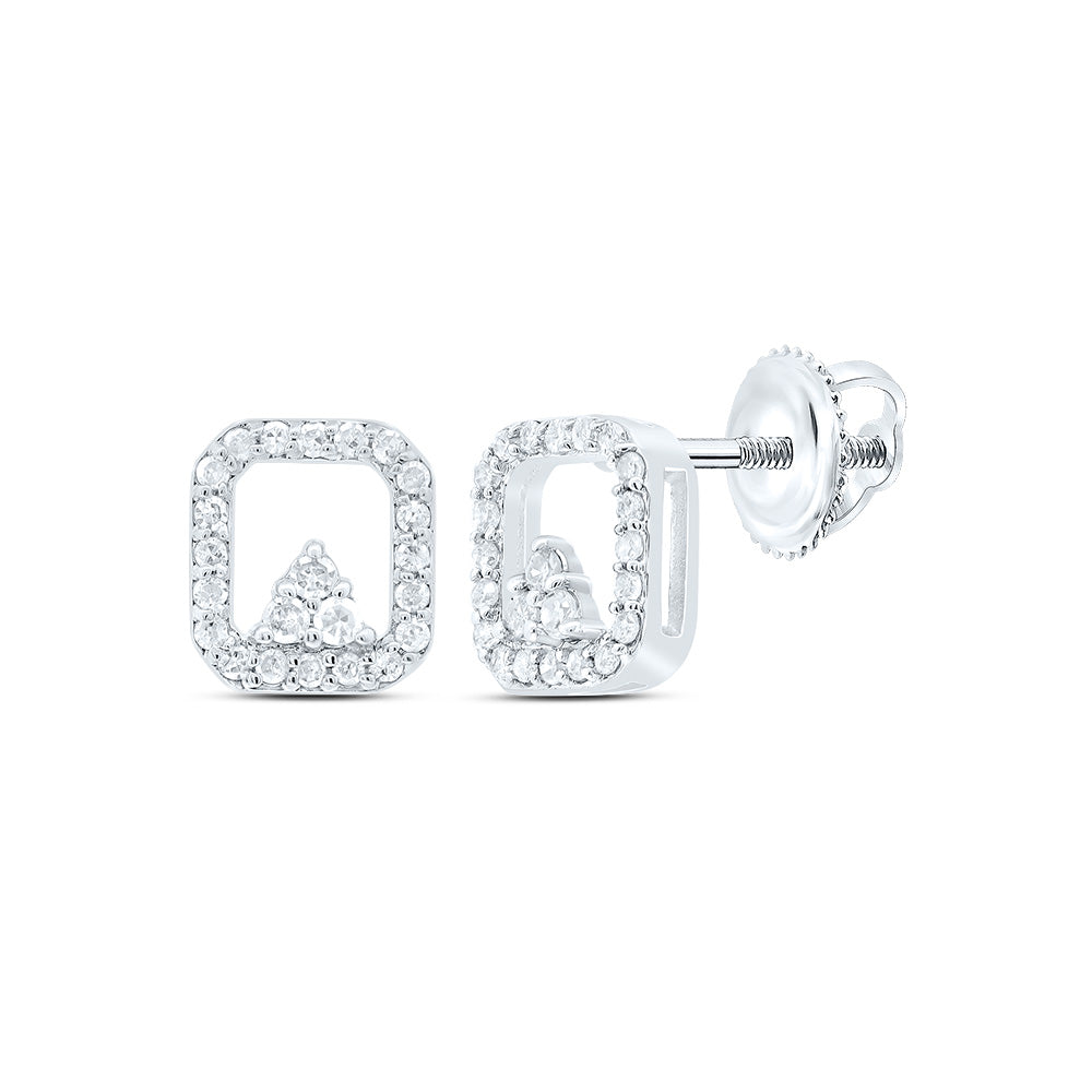 1/6Ctw Diamond Gift Octagon Stud Earring
