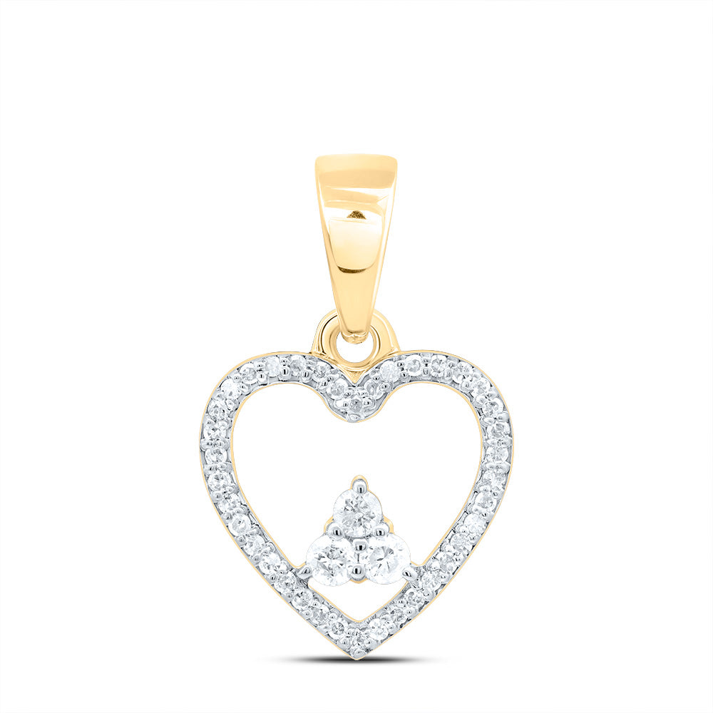 1/5Ctw Nat Dia P1 Gift Heart Pendant (1.0548 grams)