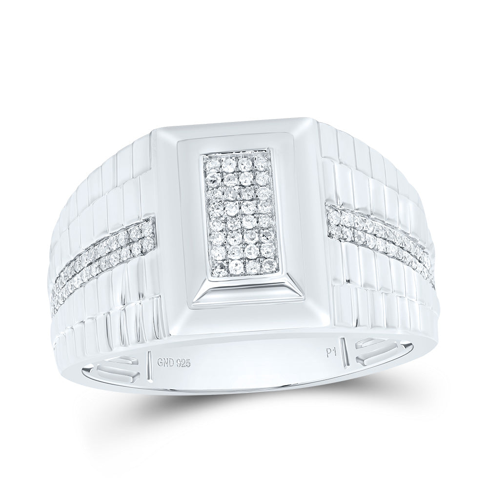 1/4Ctw-Dia P1 Men's Ring (6.12 grams)