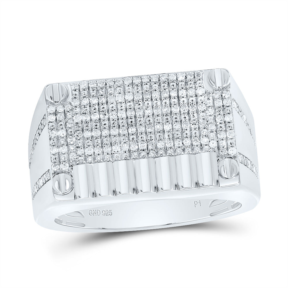 1/3Ctw-Diamond Men's Ring (7.54 grams)