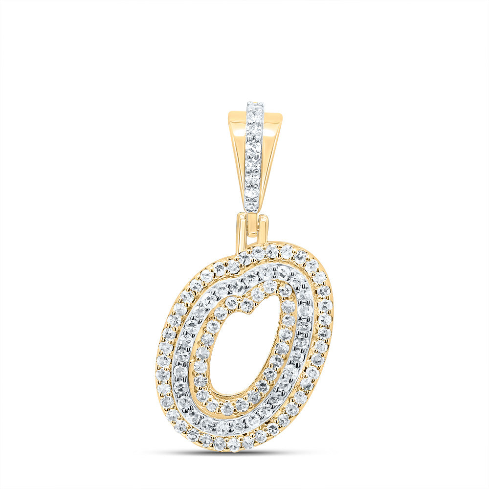 1/3Ctw-Dia Nk Fashion Initial "O" Pendant (1.567 grams)