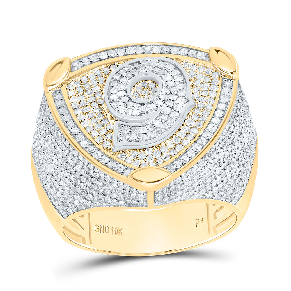 "2 Ctw-Dia P1 Number ""9""Men's Ring"""