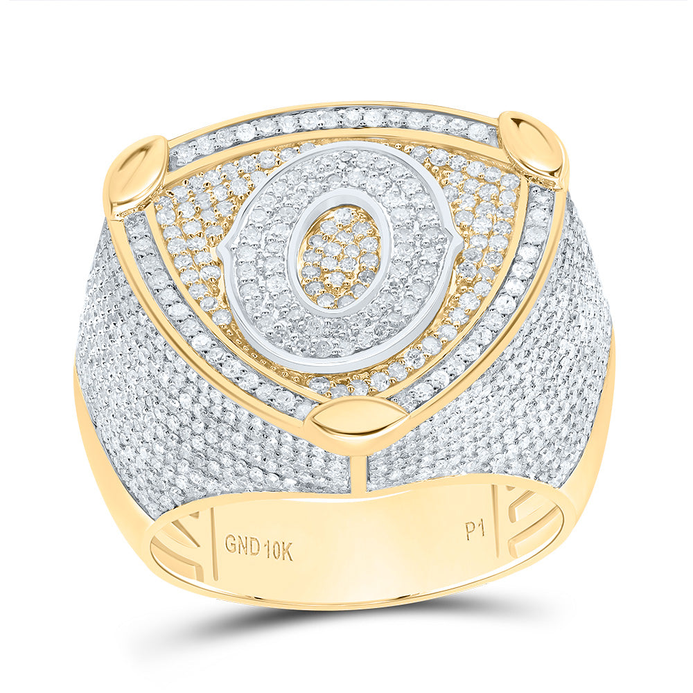 "2 Ctw-Dia P1 Number ""0"" Men's Ring""