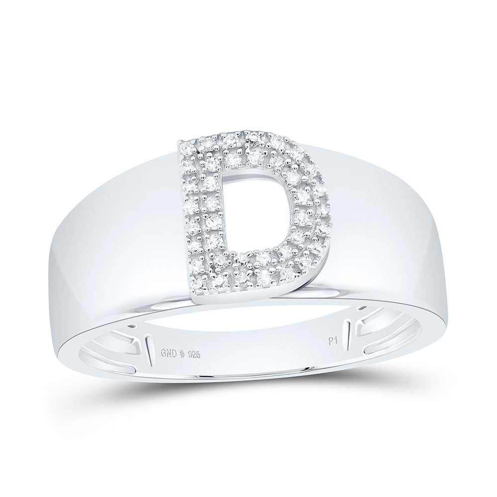 1/10Ctw-Dia P1 Gift Initial "D" Ladies Ring