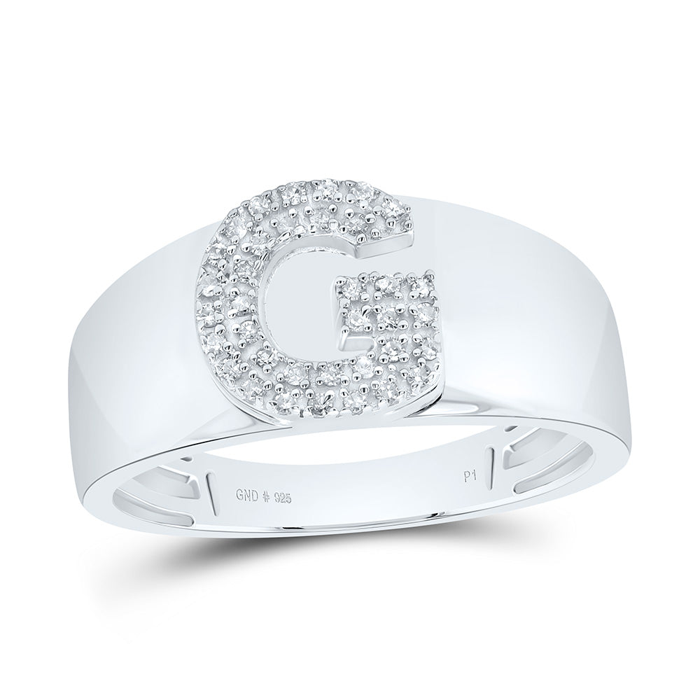 1/12Ctw-Dia P1 Gift Initial "G" Ladies Ring