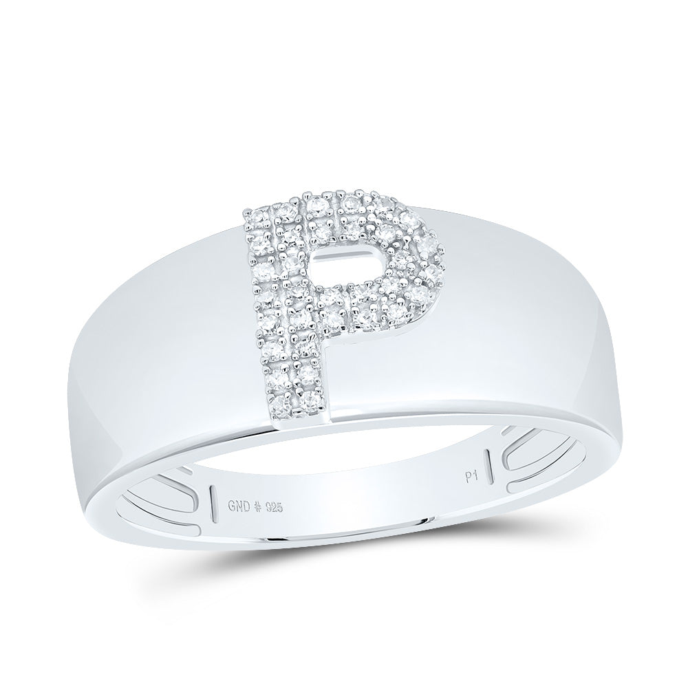 1/12Ctw-Dia P1 Gift Initial "P" Ladies Ring