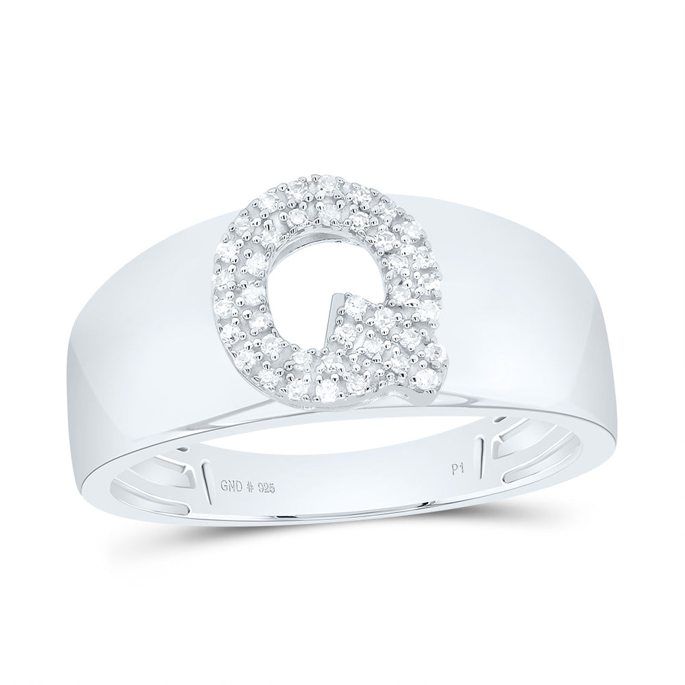 1/10Ctw-Dia P1 Gift Initial "Q" Ladies Ring