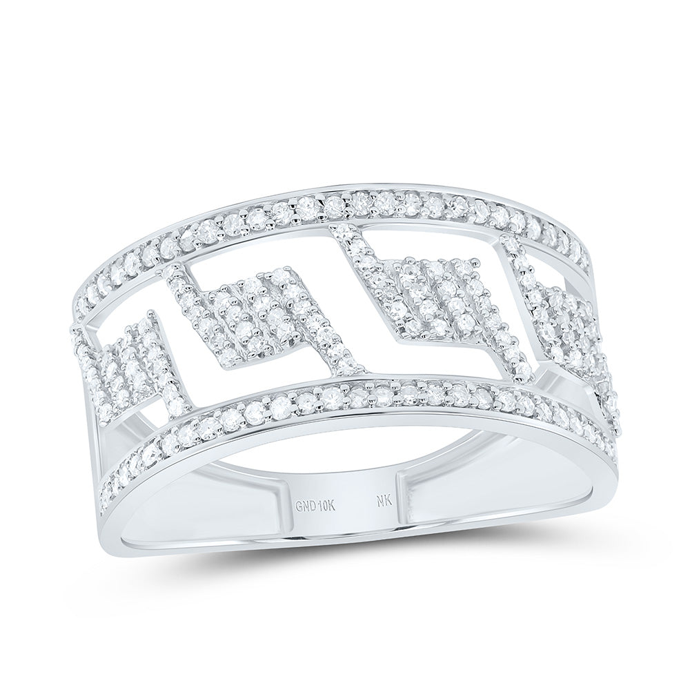 3/8 Ct-Dia P1 Gift Barb Wire Mens Ring