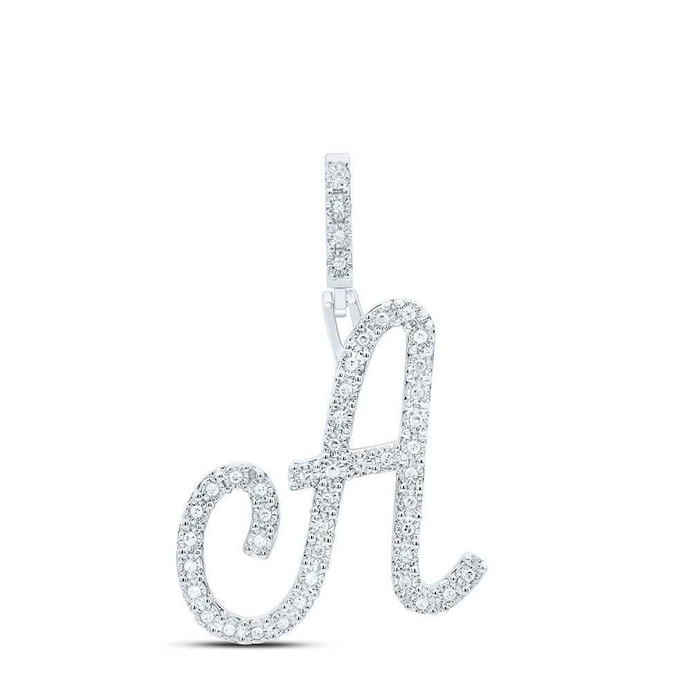 1/5Ctw-Dia P3 Gift Initial "A" Pendant