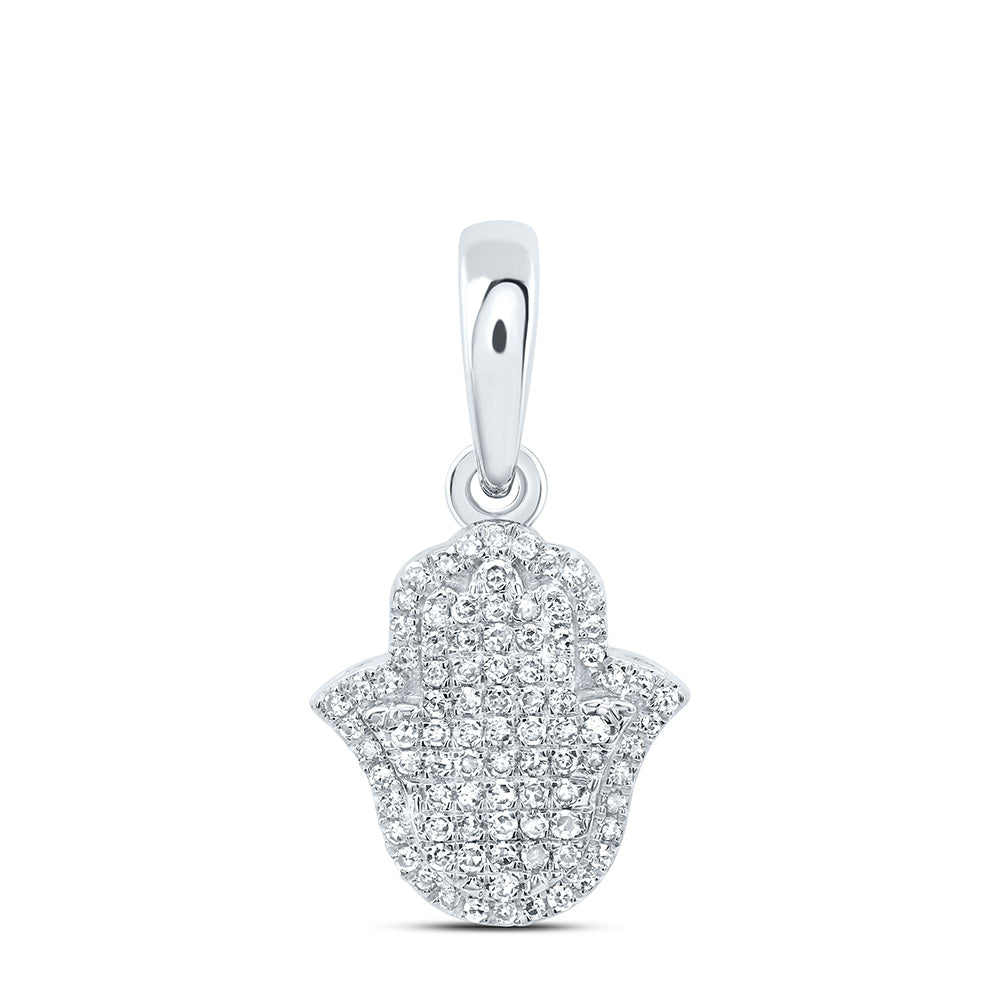 1/3Ctw-Dia Nk Fashion Hamsa Pendant