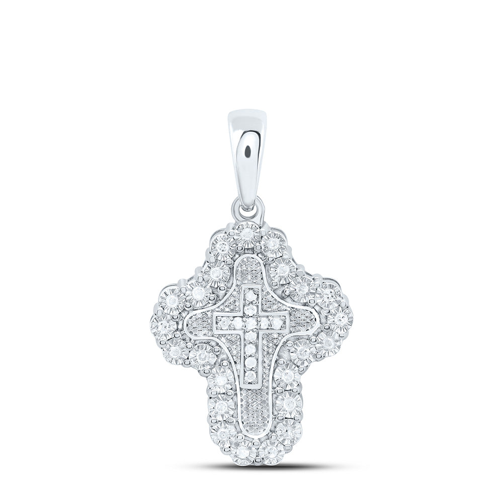 1/8Ctw-Dia P3 Gift Cross Pendant