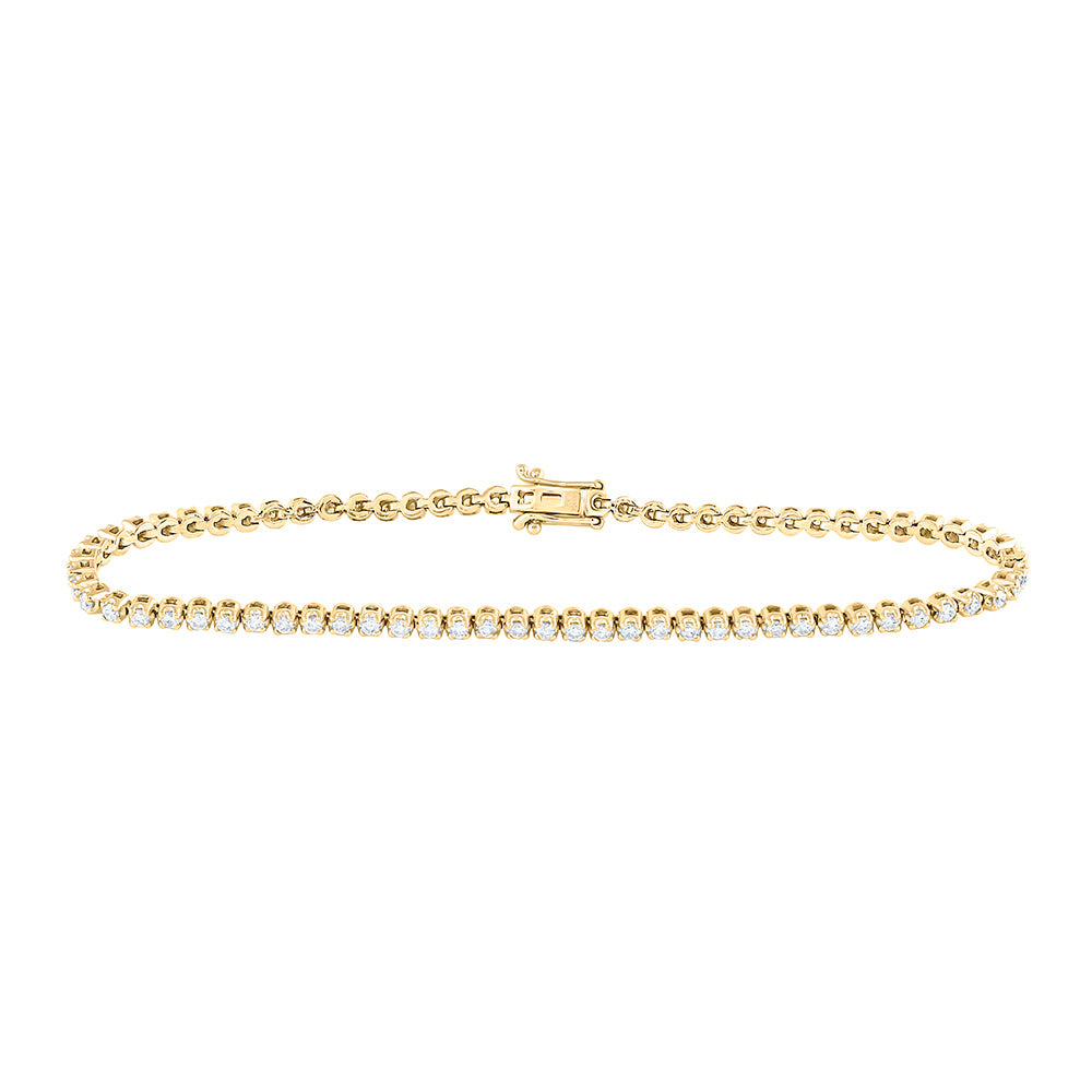 1 1/5Ctw-Nat Diamond Fashion Tennis Bracelet (7 Inch)