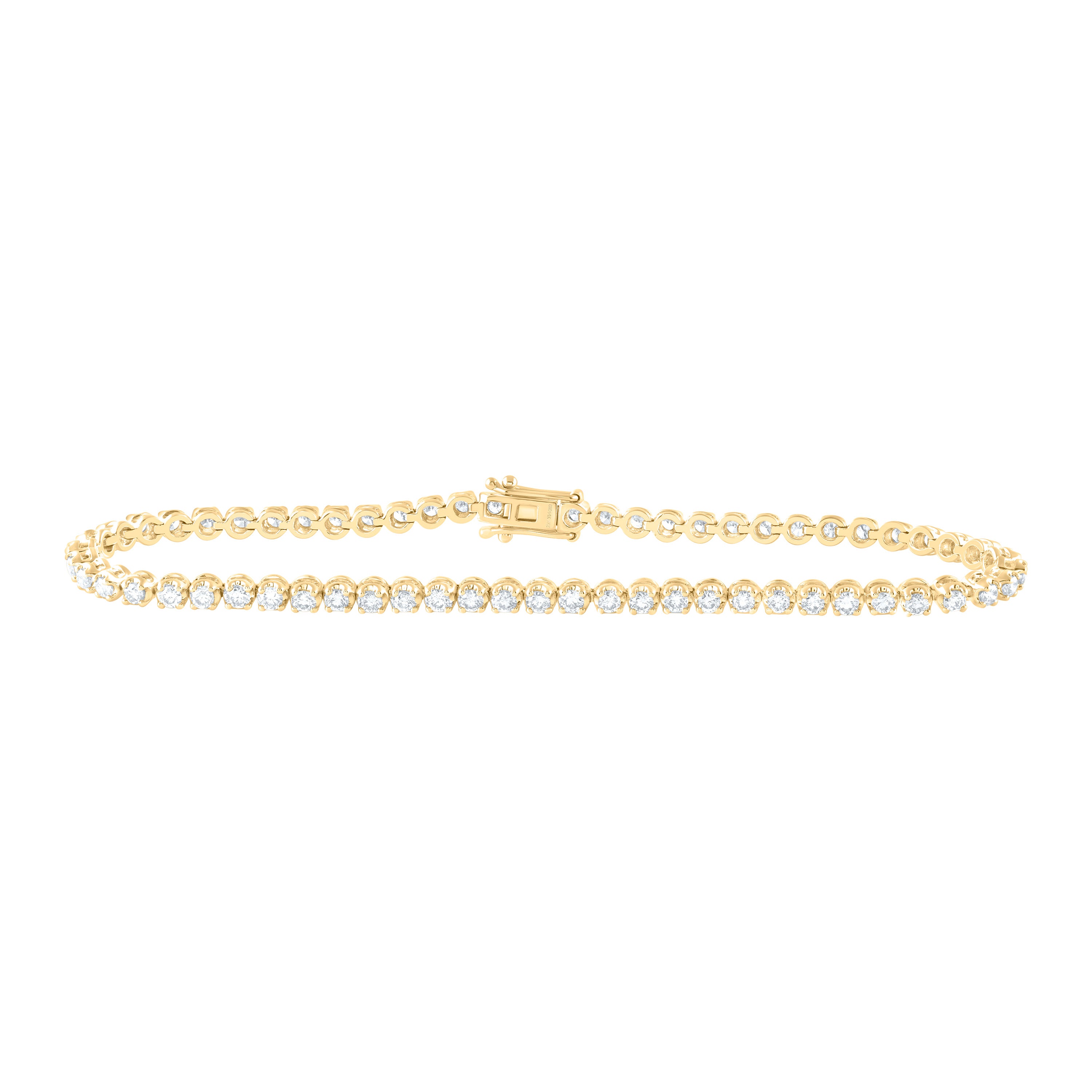 2Ctw-Nat Diamond Fashion Tennis Bracelet (7 Inch)