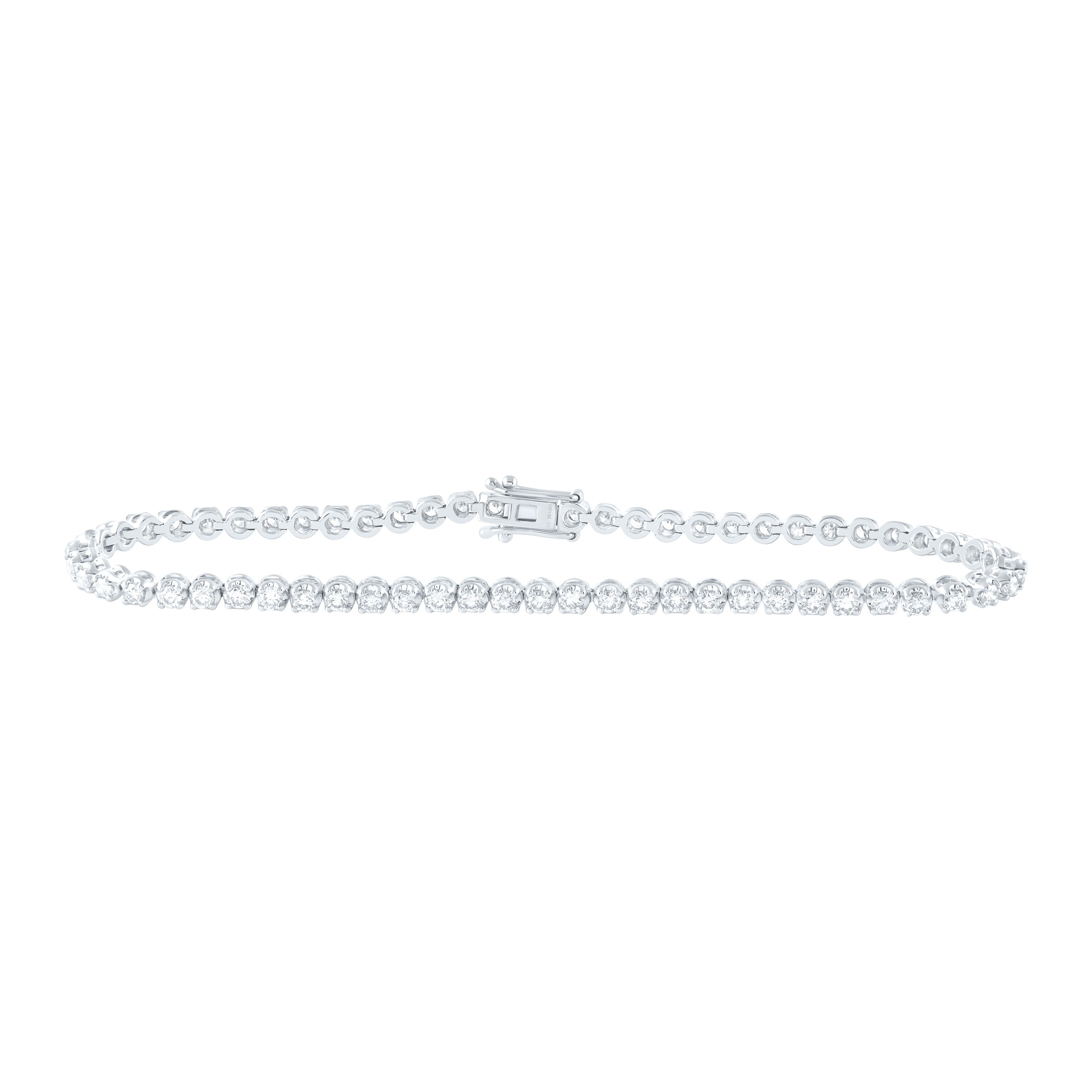 2Ctw-Nat Diamond Fashion Tennis Bracelet (7 Inch)