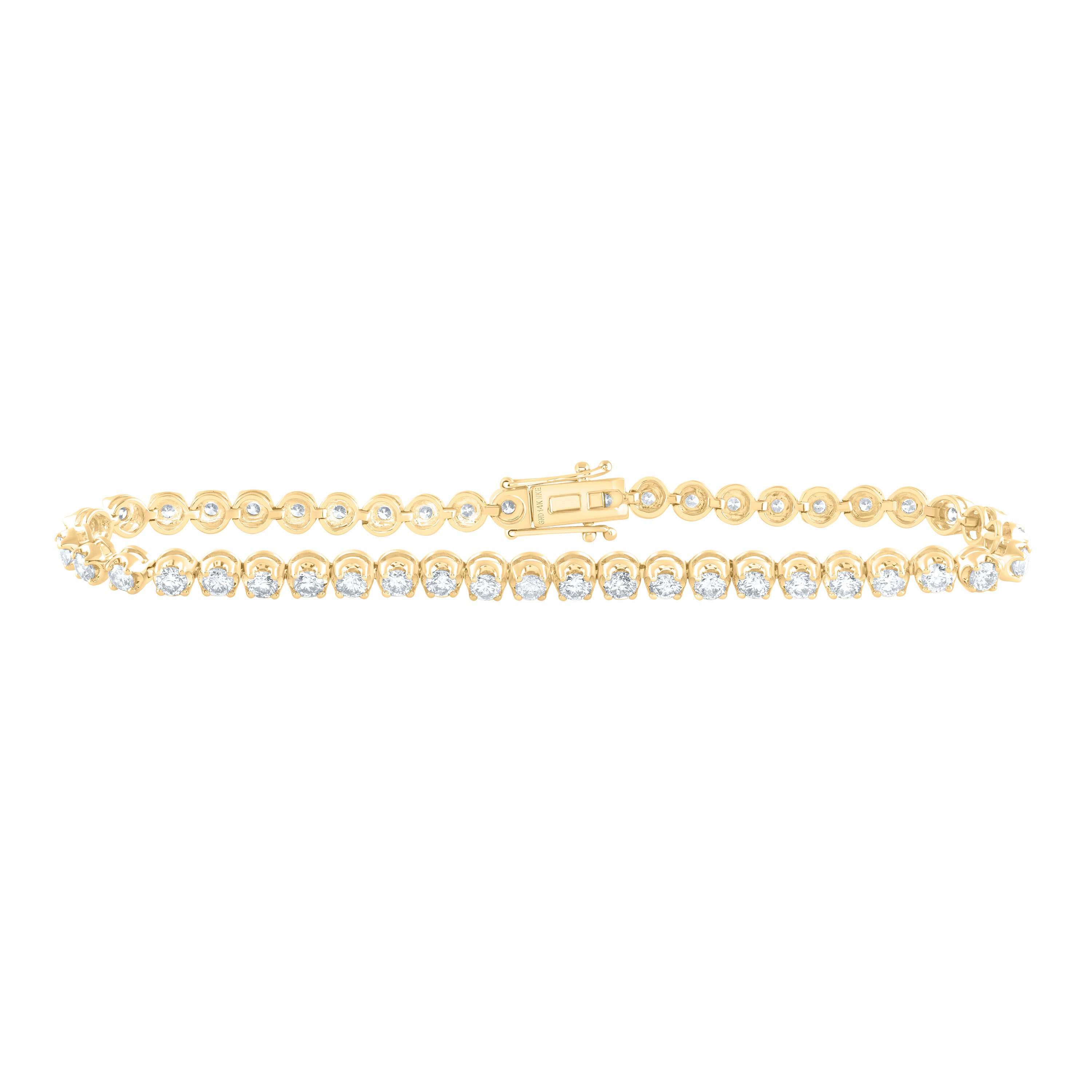 3Ctw-Nat Diamond Fashion Tennis Bracelet (7 Inch)