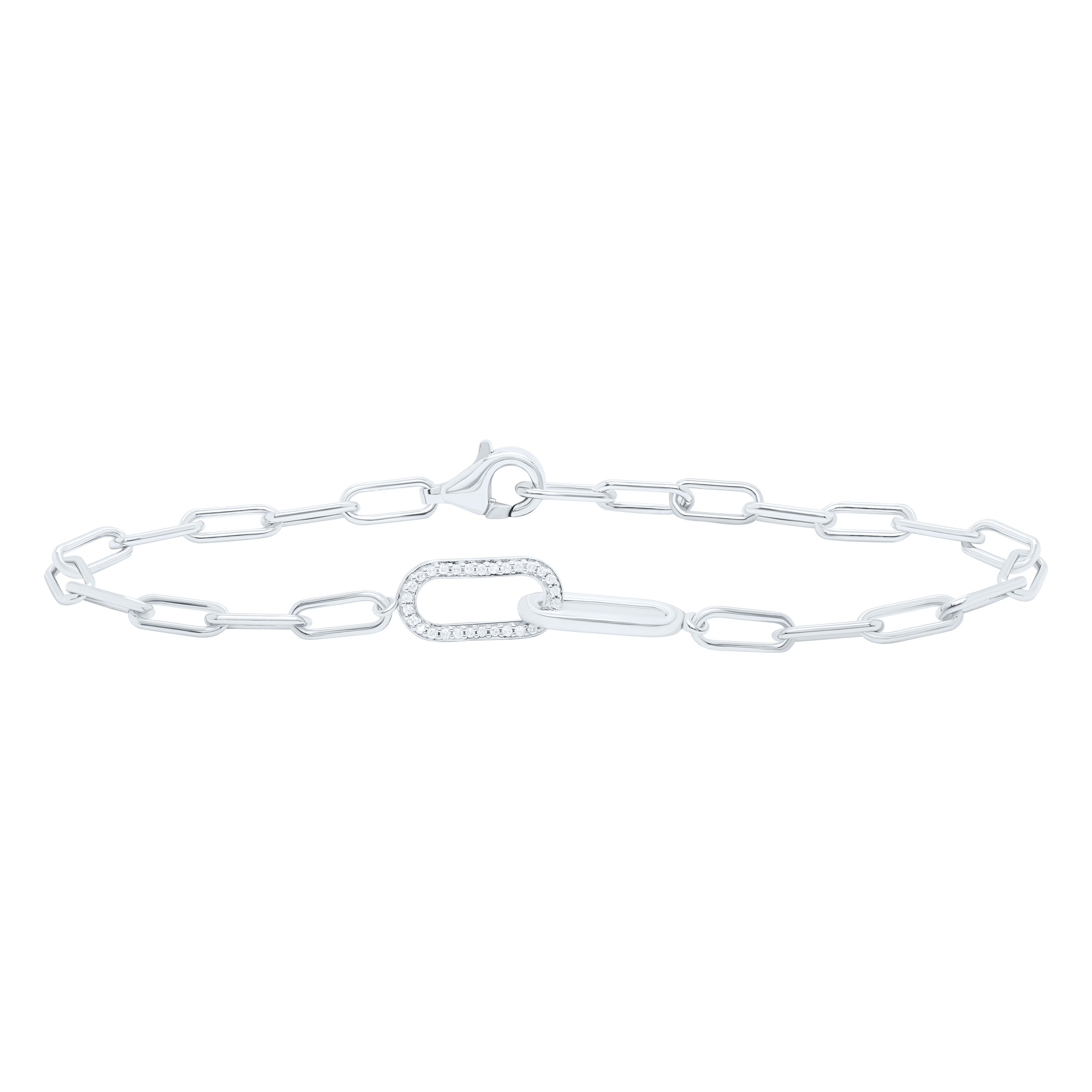 1/12Ctw-Nat Diamond Gift Bracelet (7 Inch)