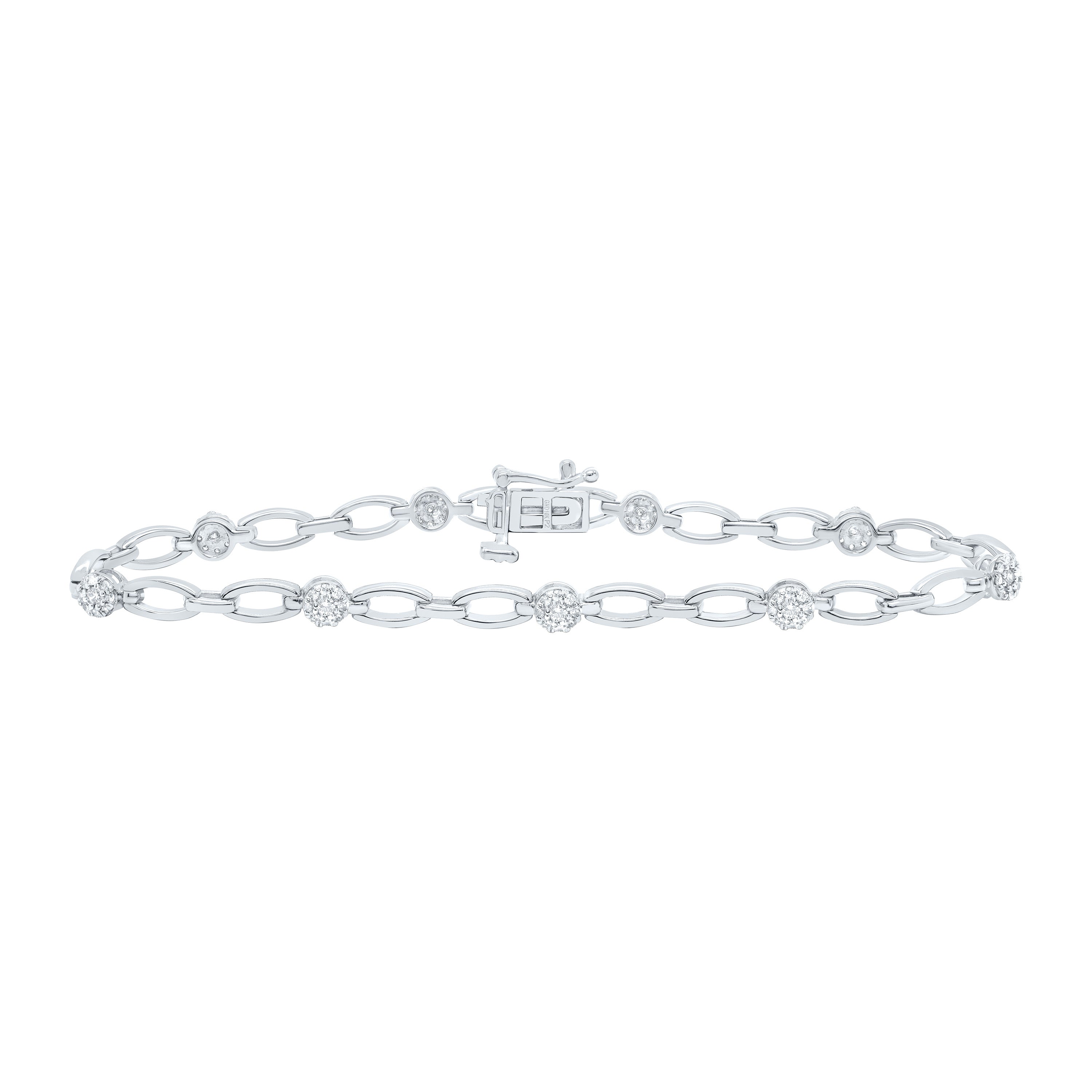 1/2Ctw-Nat Dia P2 Gift Ladies Bracelet (7 Inch)