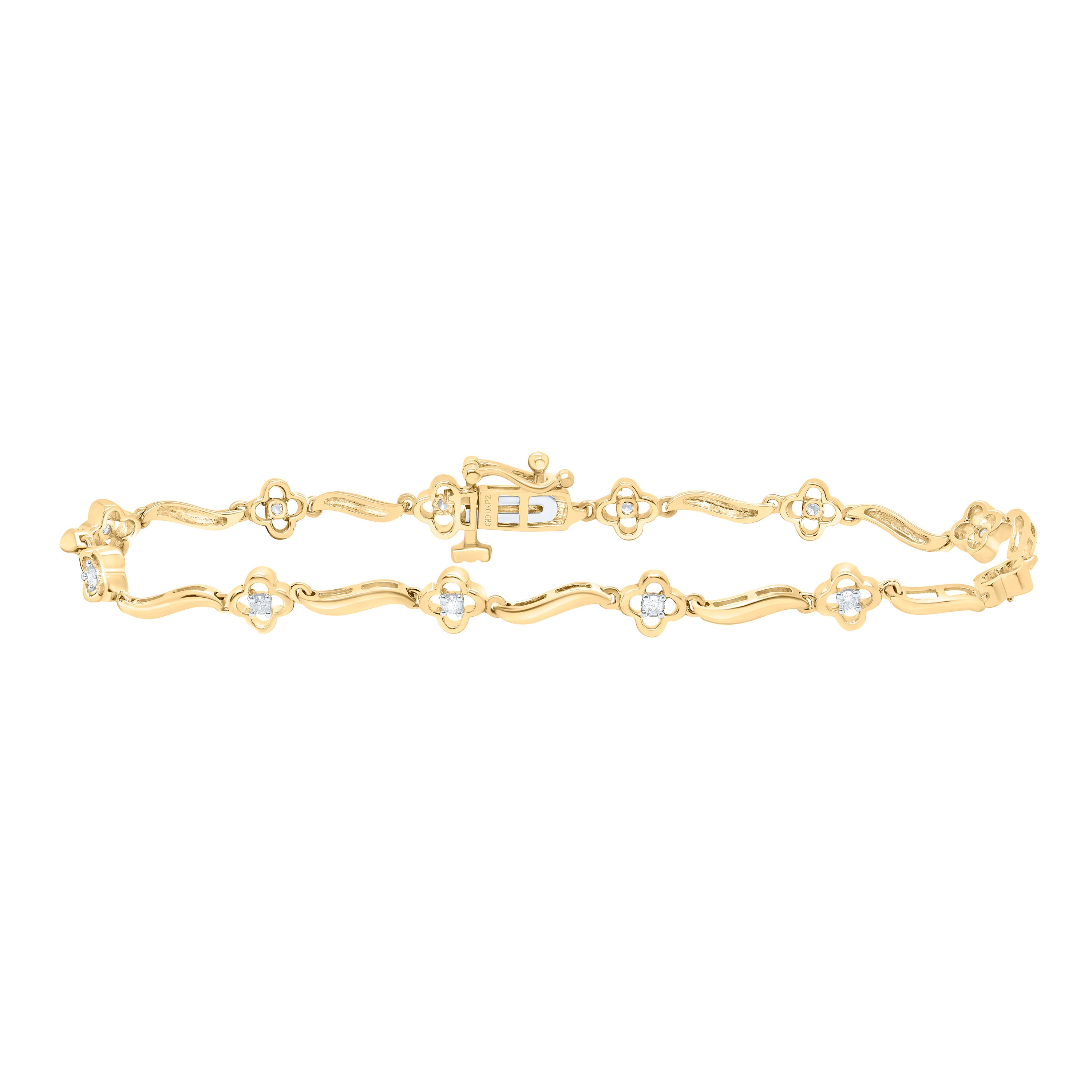 1/5Ctw-Nat Dia P2 Gift Ladies Bracelet (7 Inch)