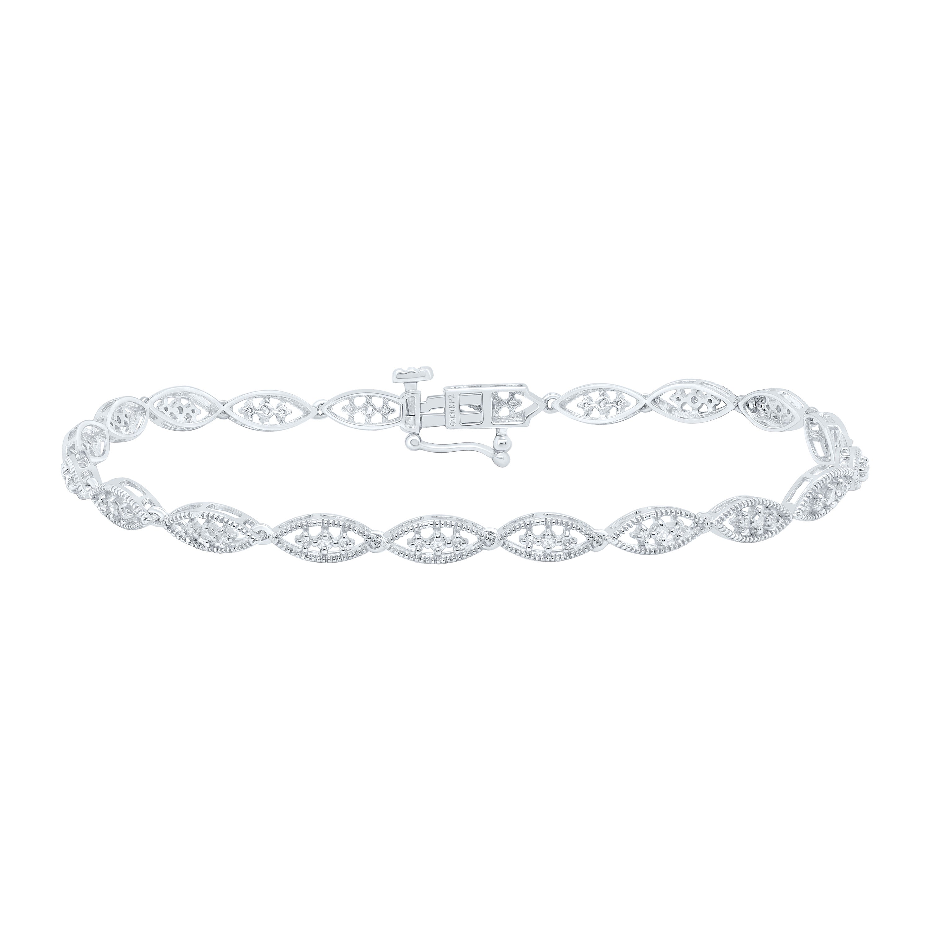 1/3Ctw-Nat Dia P2 Gift Ladies Bracelet (7 Inch)