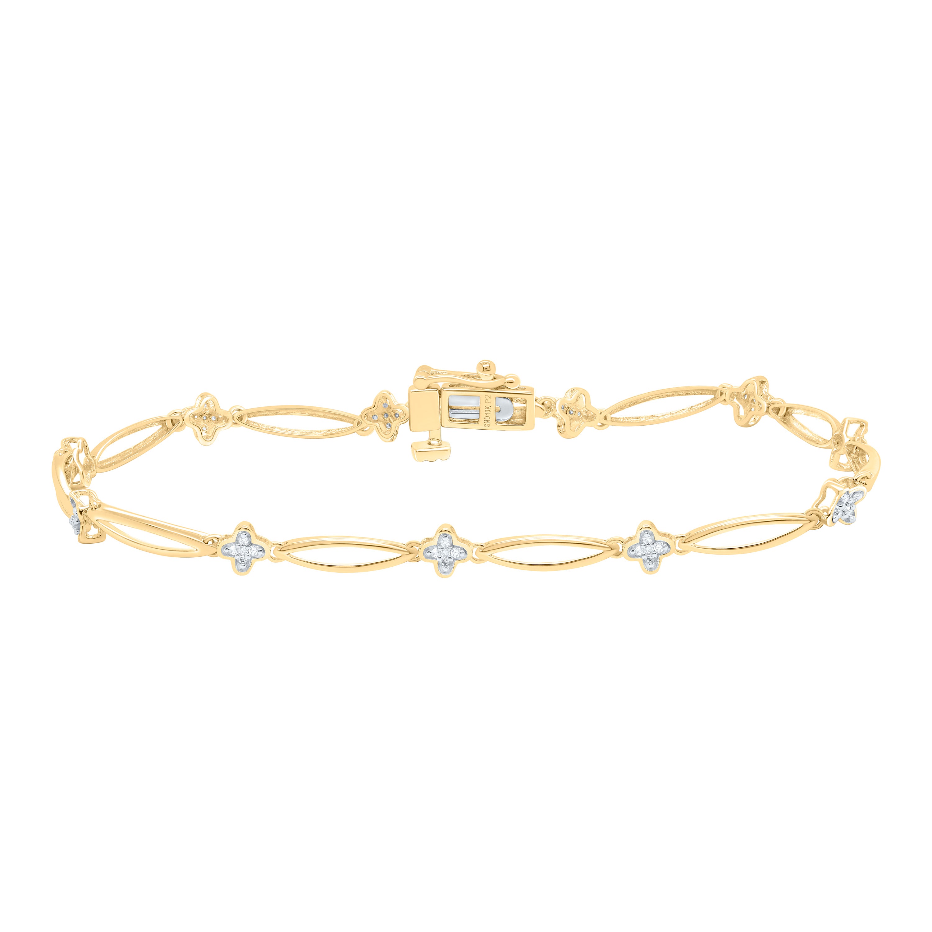 1/6Ctw-Nat Dia P2 Gift Ladies Bracelet (7 Inch)