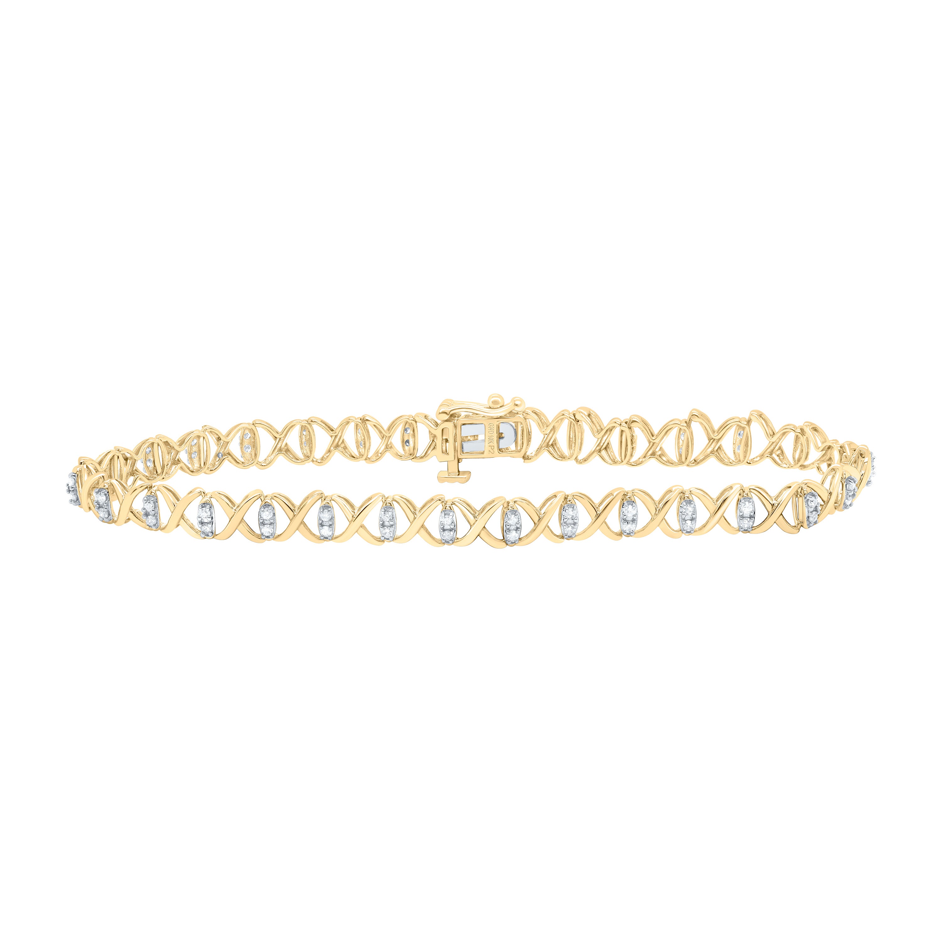 1/2Ctw-Nat Dia P2 Gift Ladies Bracelet (7 Inch)