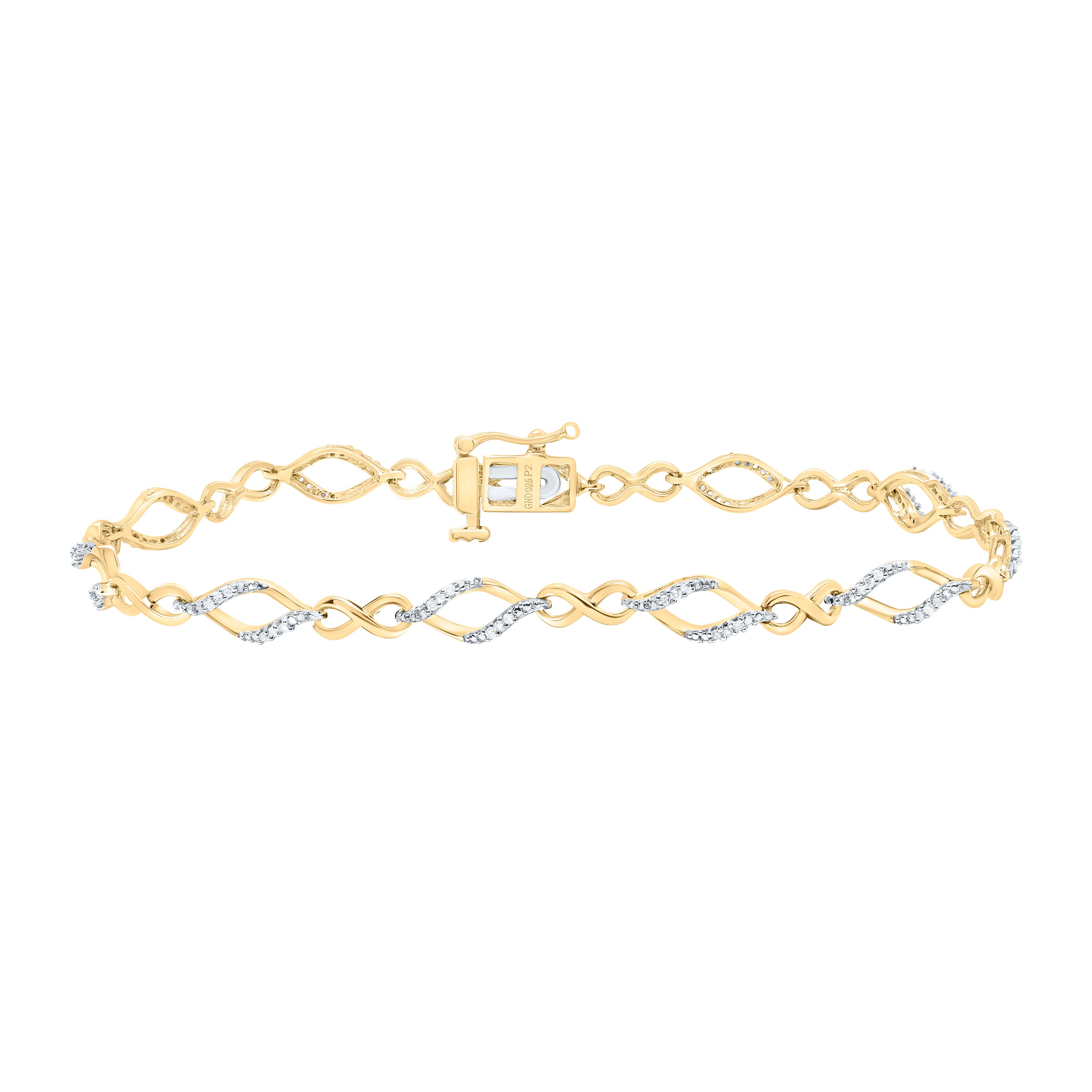 1/5Ctw-Nat Dia P2 Gift Ladies Bracelet (7 Inch)