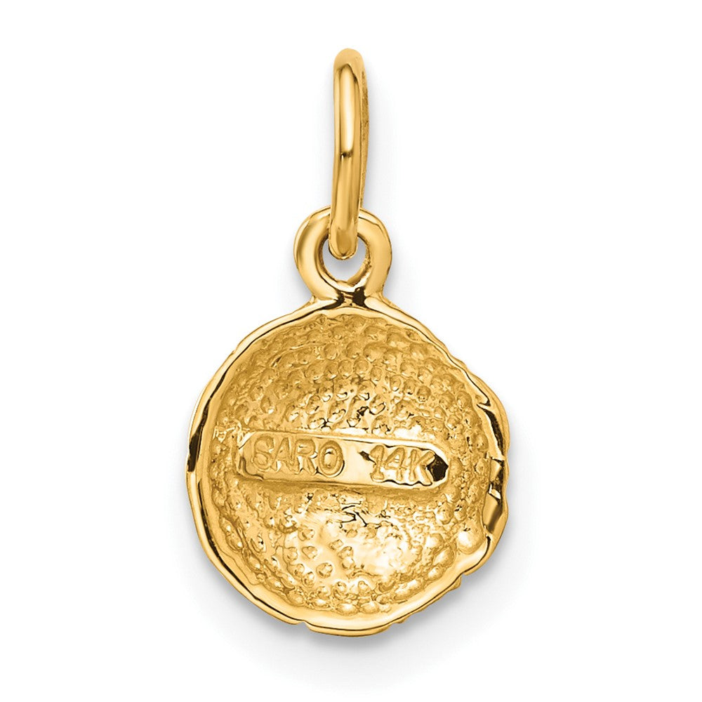 14k Yellow Gold 9 mm Soccer Ball Charm (0.87 grams)