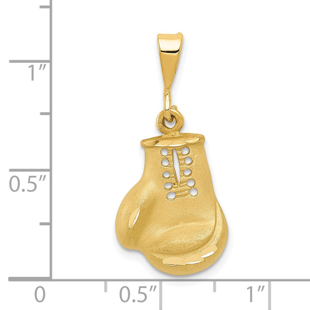 14k Yellow Gold 13 mm Boxing Glove Charm (2.4 grams)
