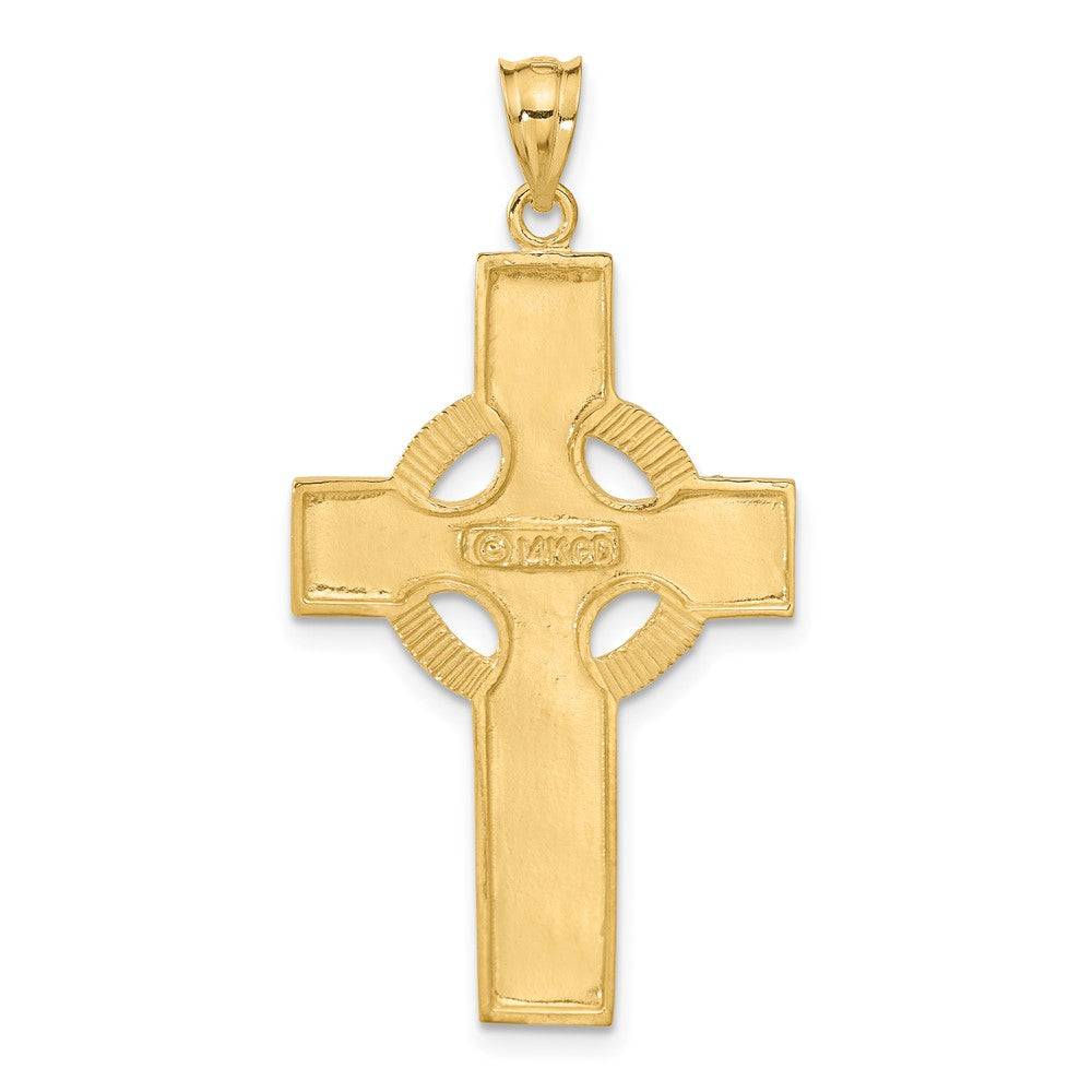 14k Yellow Gold 23 mm Celtic Cross Pendant (2.99 grams)