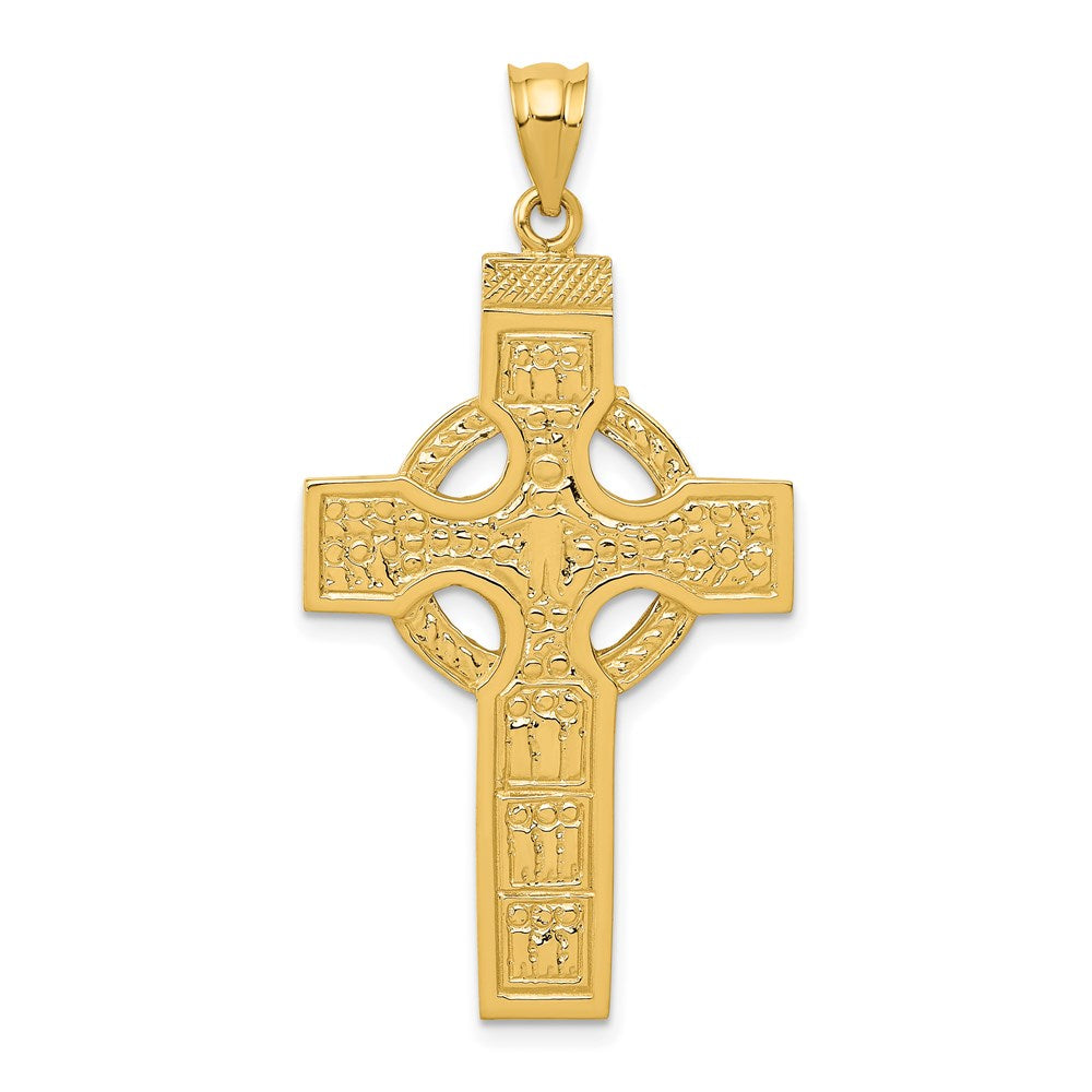14k Yellow Gold 23 mm Celtic Cross Pendant (2.99 grams)