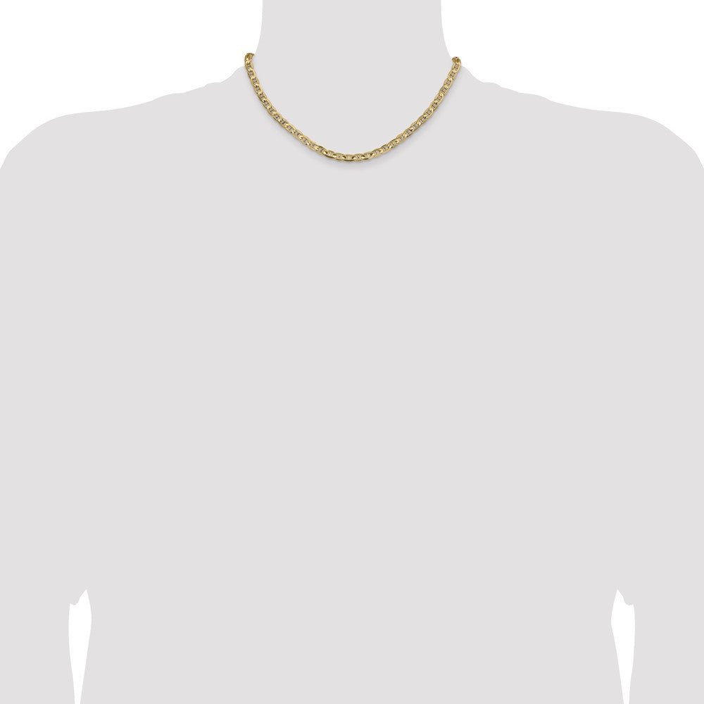 14k 4.5mm Concave Anchor Chain (13.27 grams)