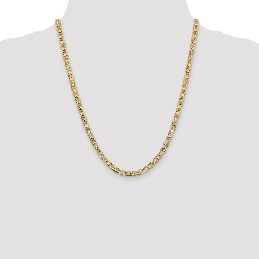 14k 4.5mm Concave Anchor Chain (13.27 grams)