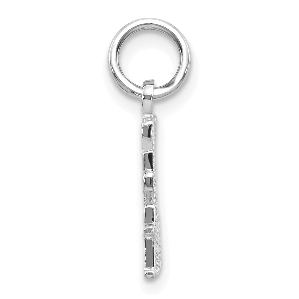 14k White Gold 17 mm Polished LIVE LOVE LAUGH Charm (1.06 grams)