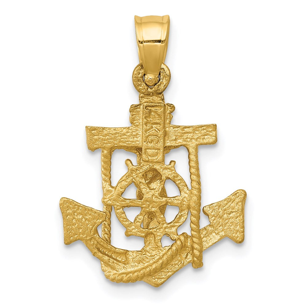 14k Yellow Gold 15 mm Mariners Cross Pendant (1.68 grams)