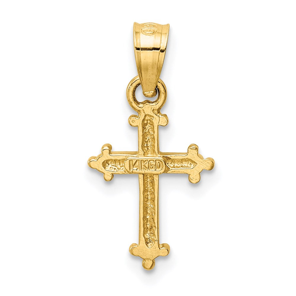 14k Yellow Gold 11 mm Small Cross Charm (0.73 grams)