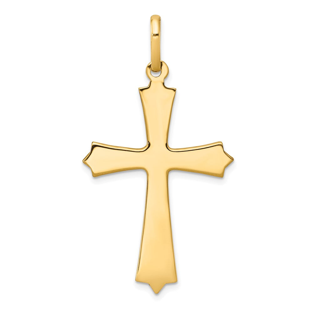 14k Yellow Gold 23 mm Polished Cross Pendant (1.83 grams)