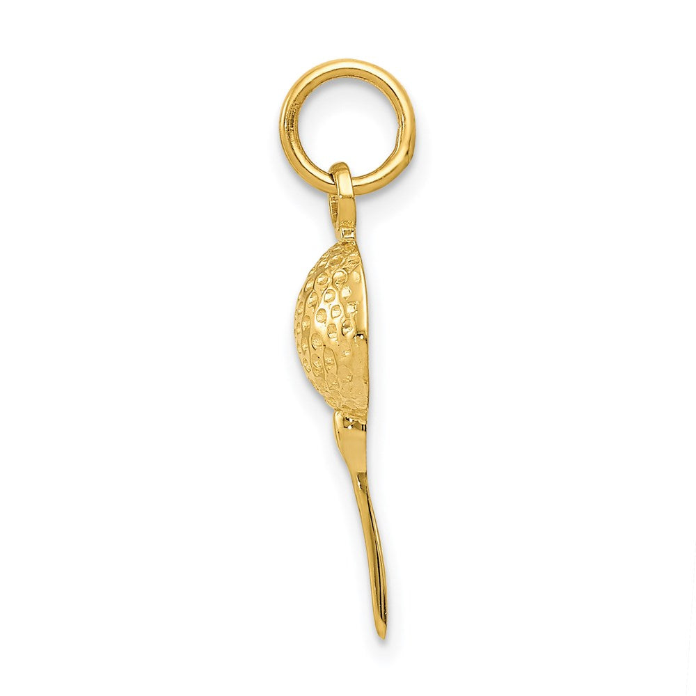 14k Yellow Gold 8 mm Golf Ball Charm (0.56 grams)