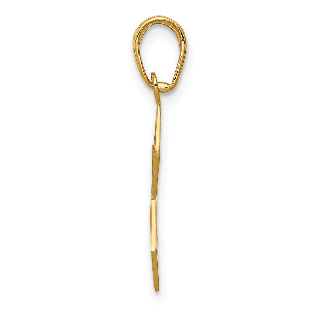 14k Yellow Gold 15 mm Star of David Pendant (0.64 grams)